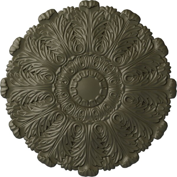 Ekena Millwork Durham Ceiling Medallion (Fits Canopies up to 4 1/4"), Hand-Painted Witch Hazel, 31"OD x 1 1/2"P CM31DUWHF - main